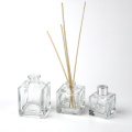 hot selling luxury cosmetic aroma fragrance container square reed diffuser glass bottle